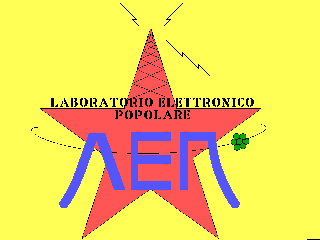 Logo LEP - aut: laura, leptone - sw: DeluxePaint per DOS