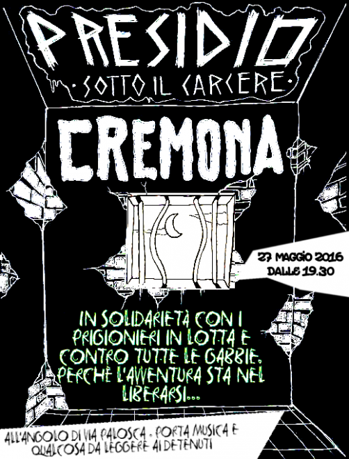 Cremona presidio carcere - 27 maggio 2016