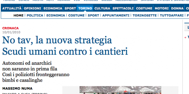 18 febbraio 2014 – A Torino “Il Tav e i media: quale informazione?”