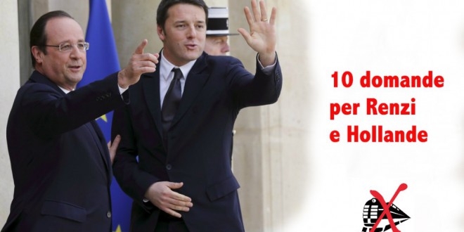 10 domande per Renzi e Hollande